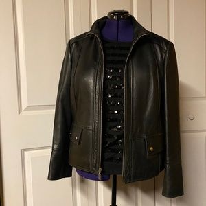 Anne Klein Lambskin Leather Jacket XL